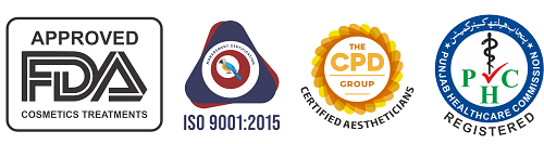 Health360: FDA-Approved Cosmetic Treatments, Certified Aestheticians (The CPD Group), ISO 9001:2015 Certified, Registered with PHC (Punjab Healthcare Commission)